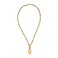 Bicolor Gold and Diamond Pendant Necklace