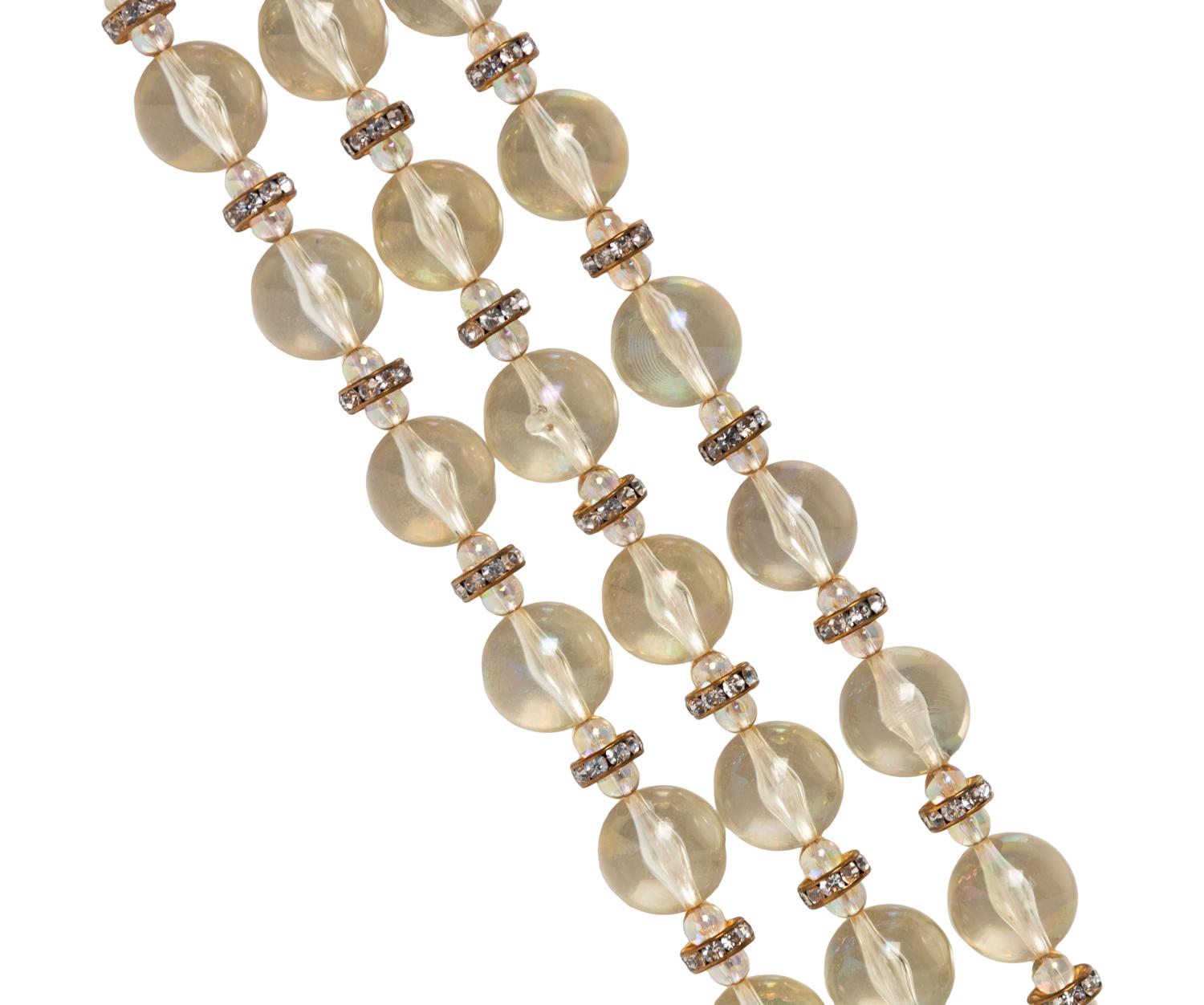 Chanel Lucite Bead Choker c. 1980s