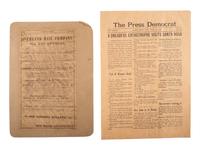 [WESTERN AMERICANA] Miscellaneous items from the Early West, including: