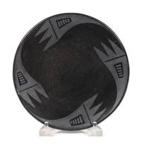 Blackware Pottery Plate