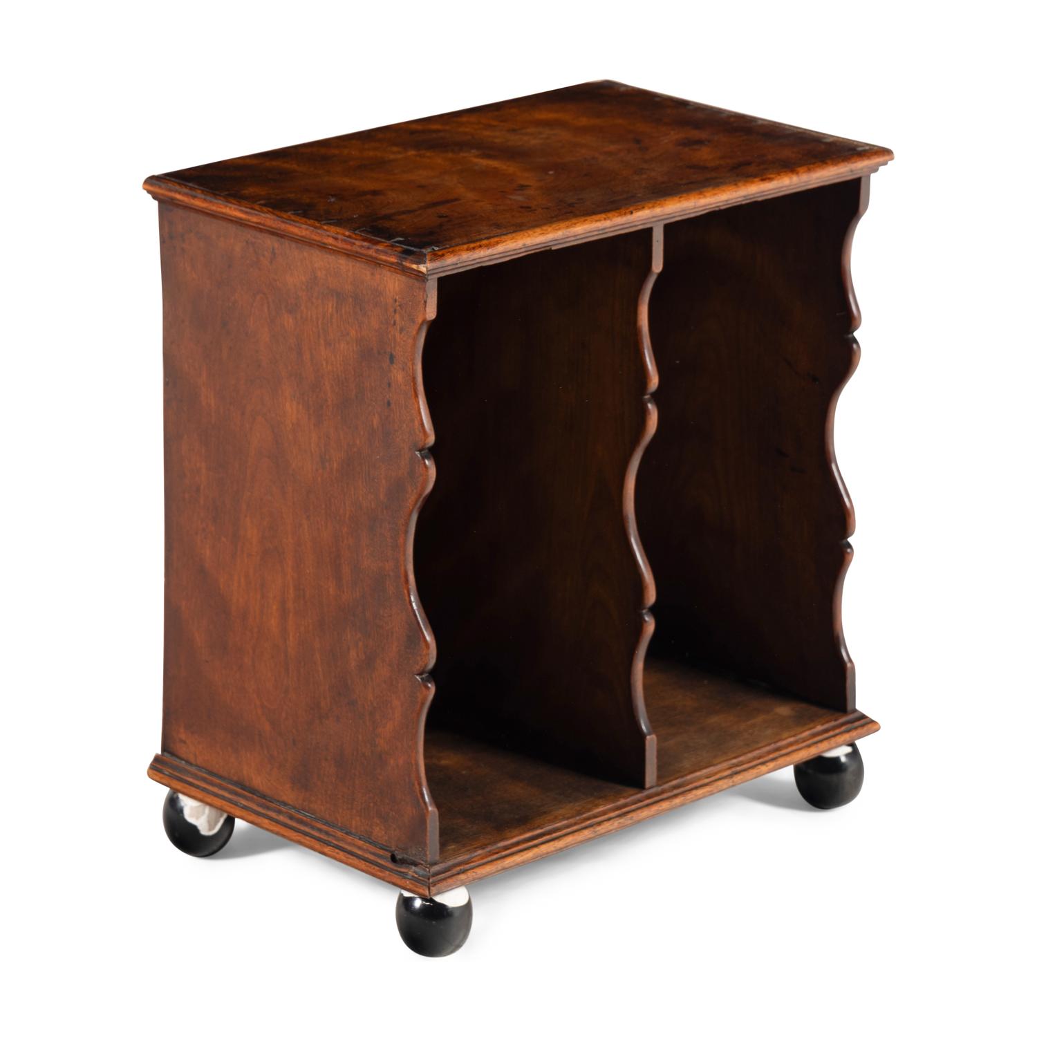 An English Fruitwood Book Rack