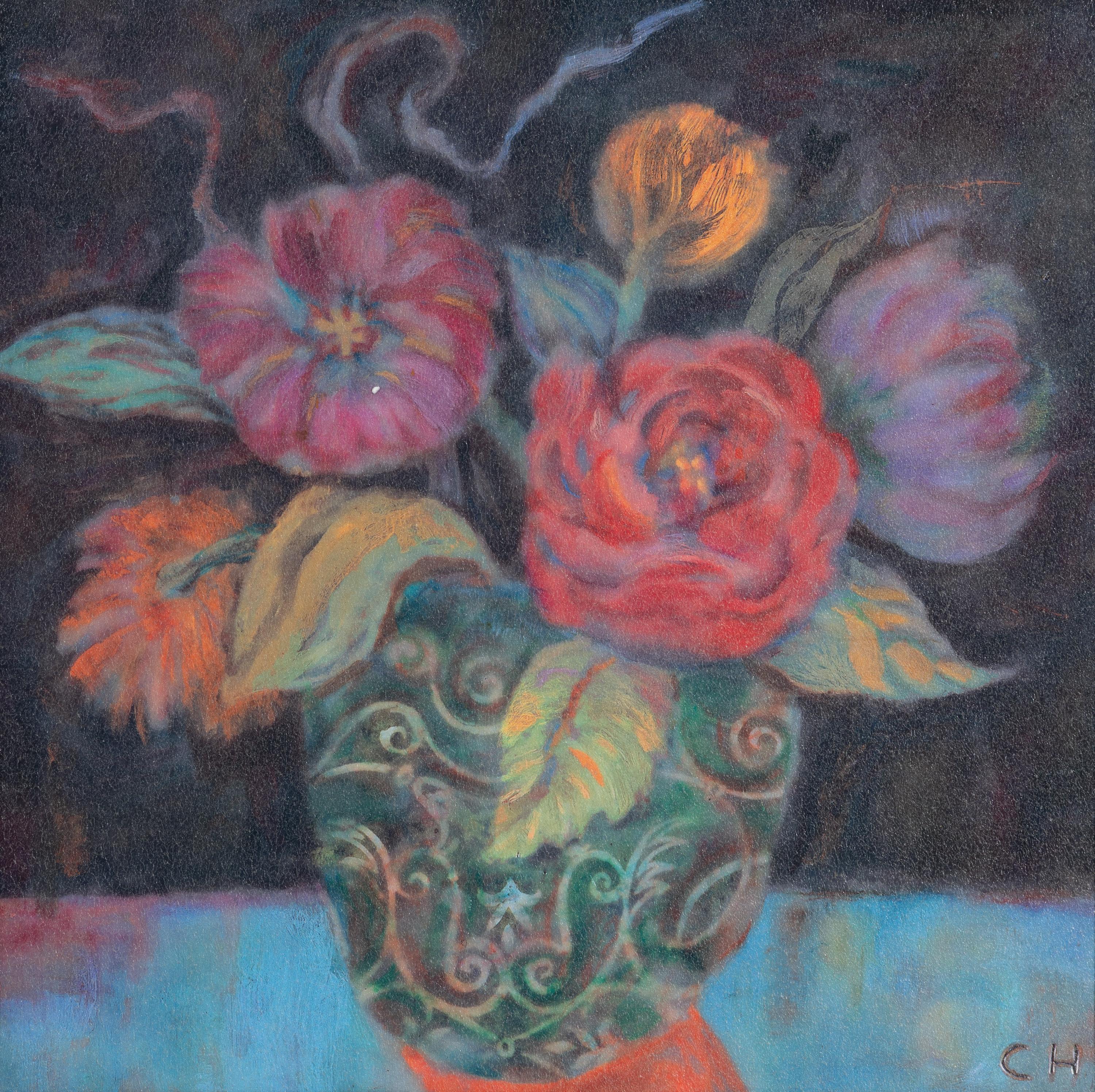 Carolyn Holman (American, 20th/21st century) — Still Life with Flowers