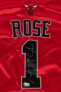 A Derrick Rose Signed Autograph Chicago Bulls Adidas Basketball Jersey (BAS Beckett Authentication Services Certified),