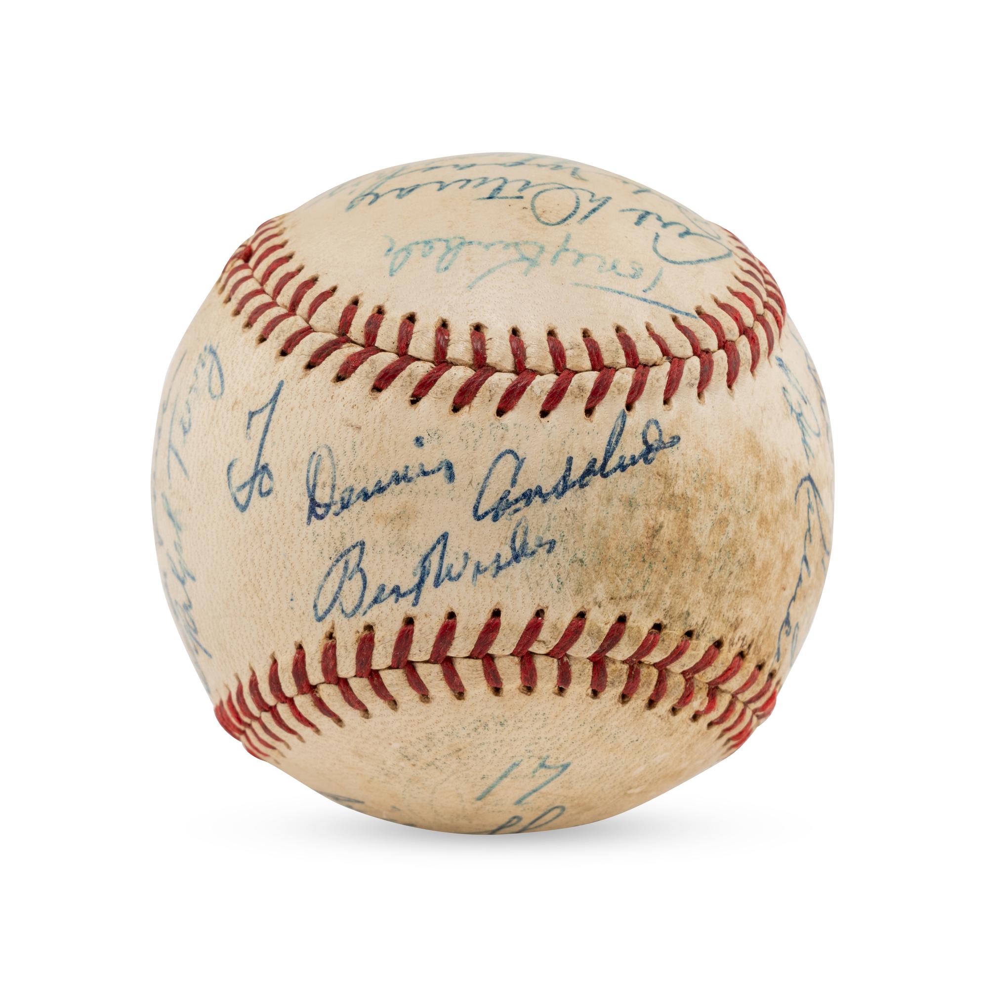 A 1959 New York Yankees Team Signed Autograph Baseball (Beckett Authentication Services Letter of Authenticity)