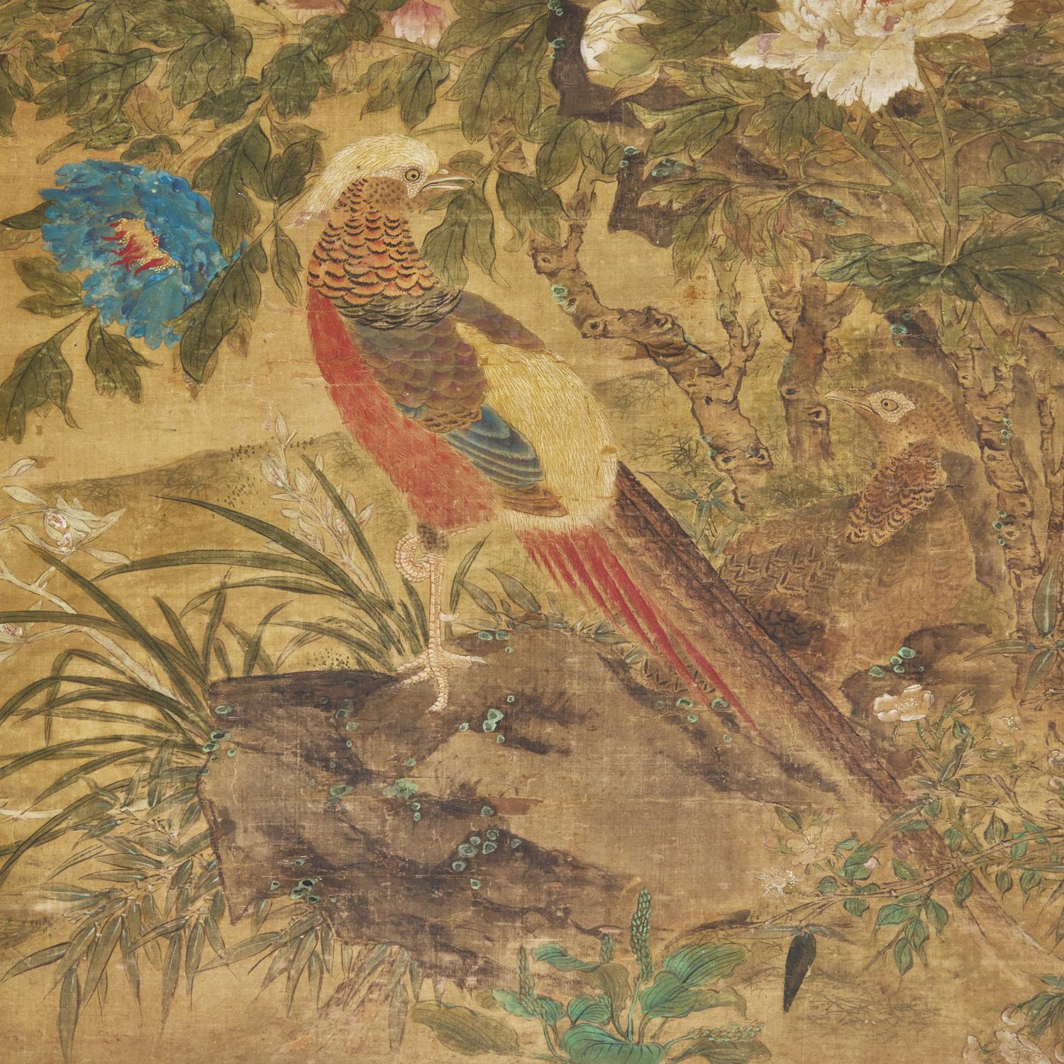 In the Style of Yun Shouping (Chinese, 18th Century) 清中期 擬惲南田筆意牡丹錦鷄圖
