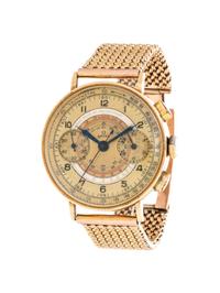 OMEGA, VINTAGE, 14K YELLOW GOLD 'TACHY-TELEMETER' CHRONOGRAPH WRISTWATCH