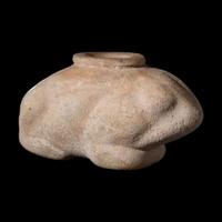 An Egyptian Calcite Frog Vessel