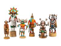 Collection of Hopi Katsinas and Koshare