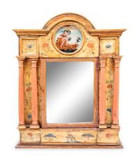 A Spanish Colonial Painted Wood Tabernacle Cabinet