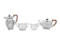An Asprey and Co. Silver Four-Piece Tea and Coffee Service
