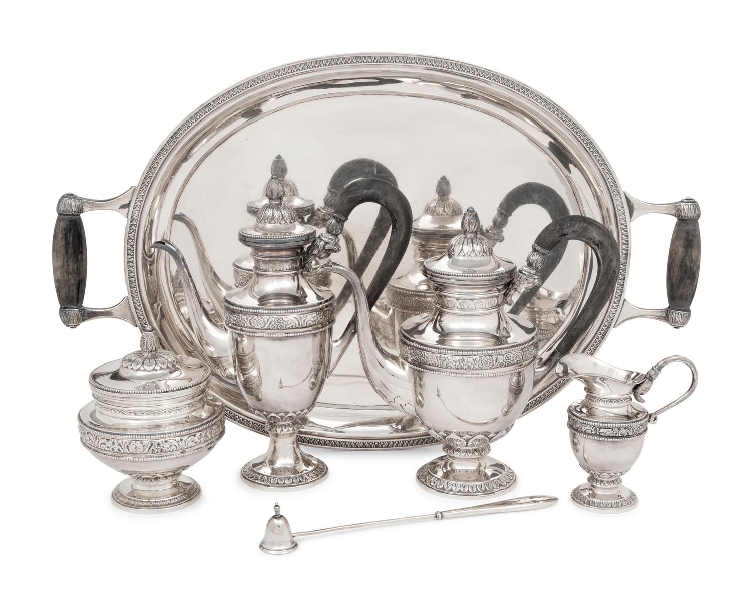 A German Silver Five-Piece Tea and Coffee Service