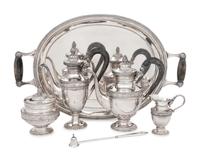 A German Silver Five-Piece Tea and Coffee Service