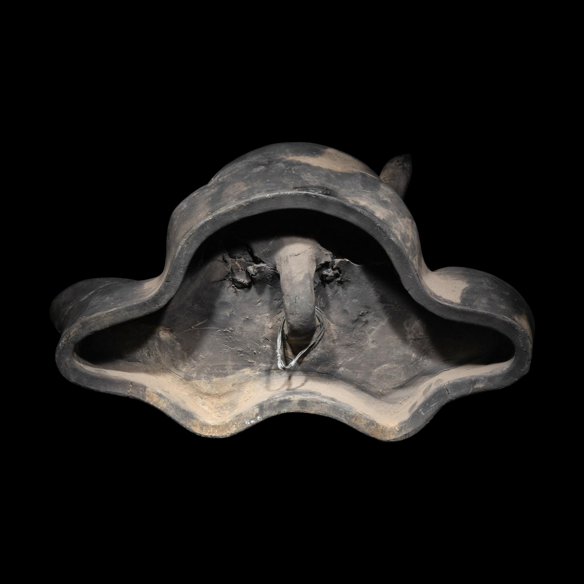 A Japanese 'Rabbit' Roof Tile, Onigawara, Edo Period