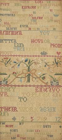 A Pair of Fine English Needlework Samplers Worked by Sisters
