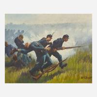 William Brooke Thomas Trego (American, 1858-1909) Three Union Soldiers (Study for the Rescue of the Colors)