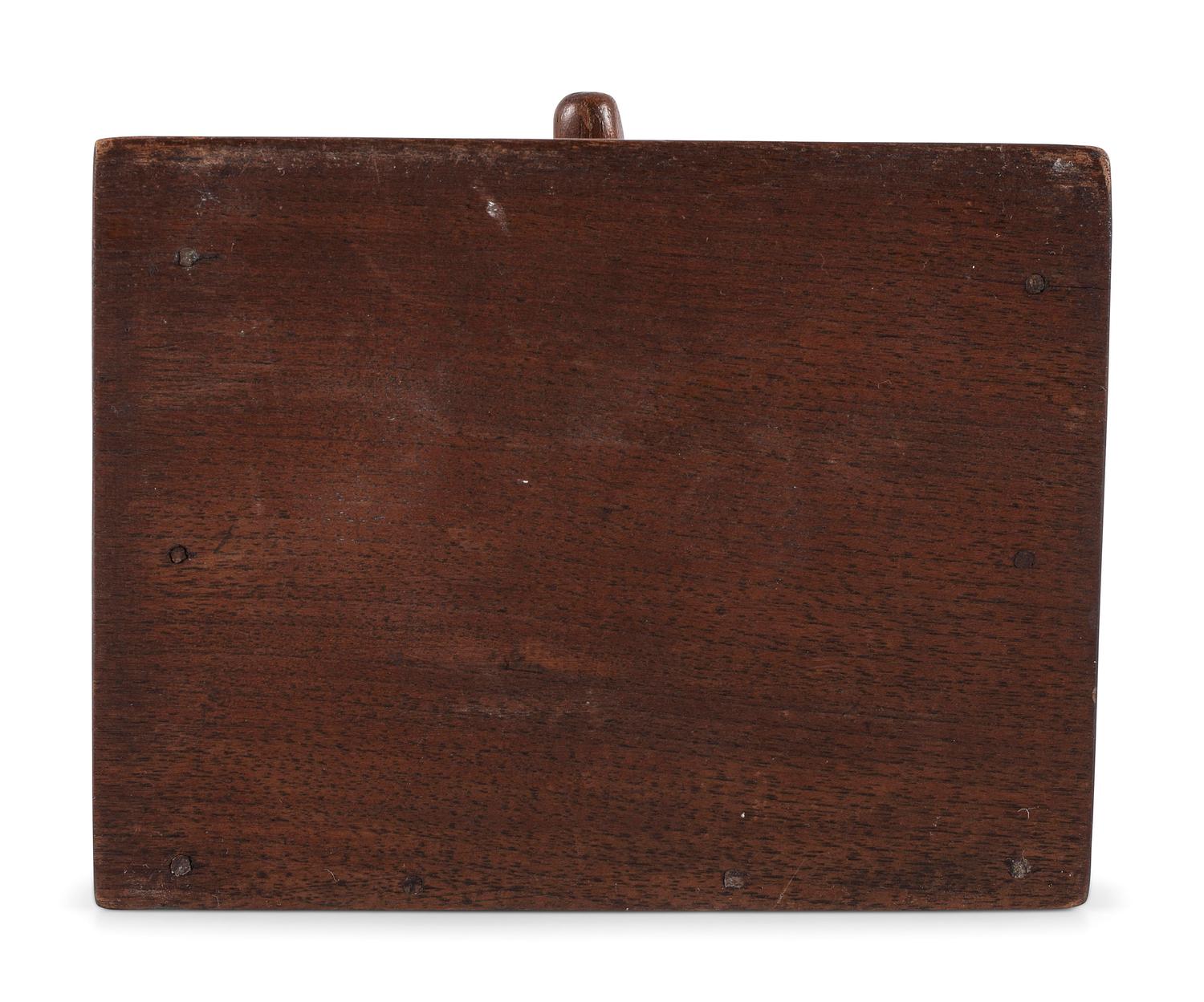 A Chippendale Carved Walnut Wall-Mounted Pipebox