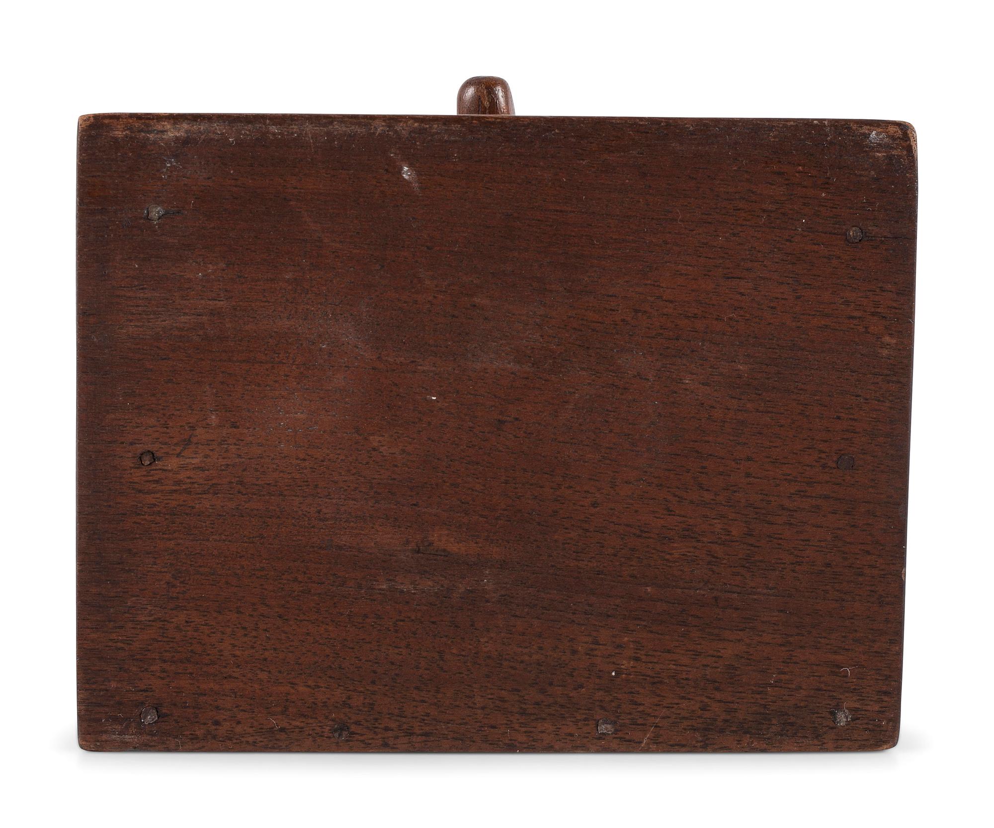 A Chippendale Carved Walnut Wall-Mounted Pipebox