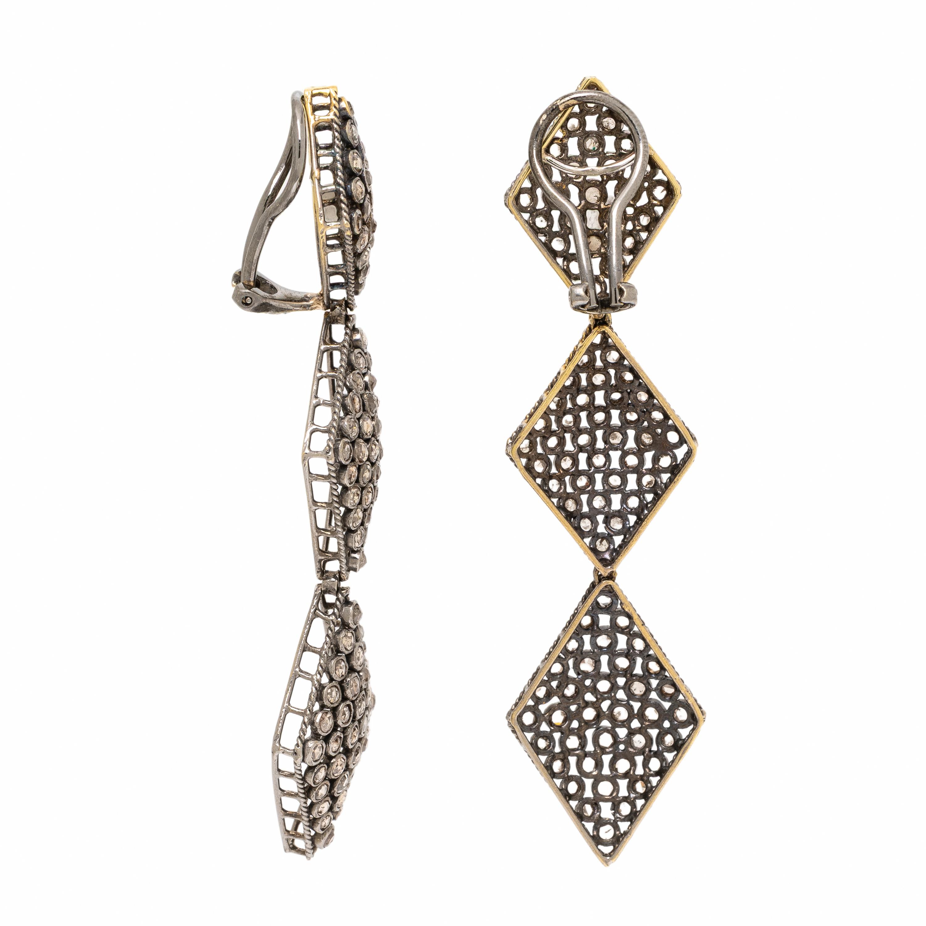 Lorraine Schwartz, White Gold and Diamond Earrings