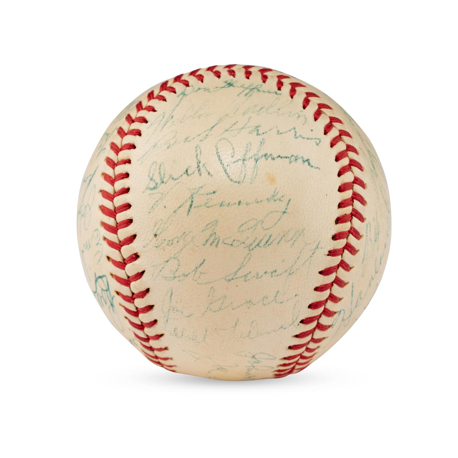 A 1940 St. Louis Browns Team Signed Autograph Baseball