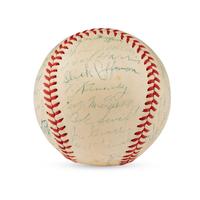 A 1940 St. Louis Browns Team Signed Autograph Baseball
