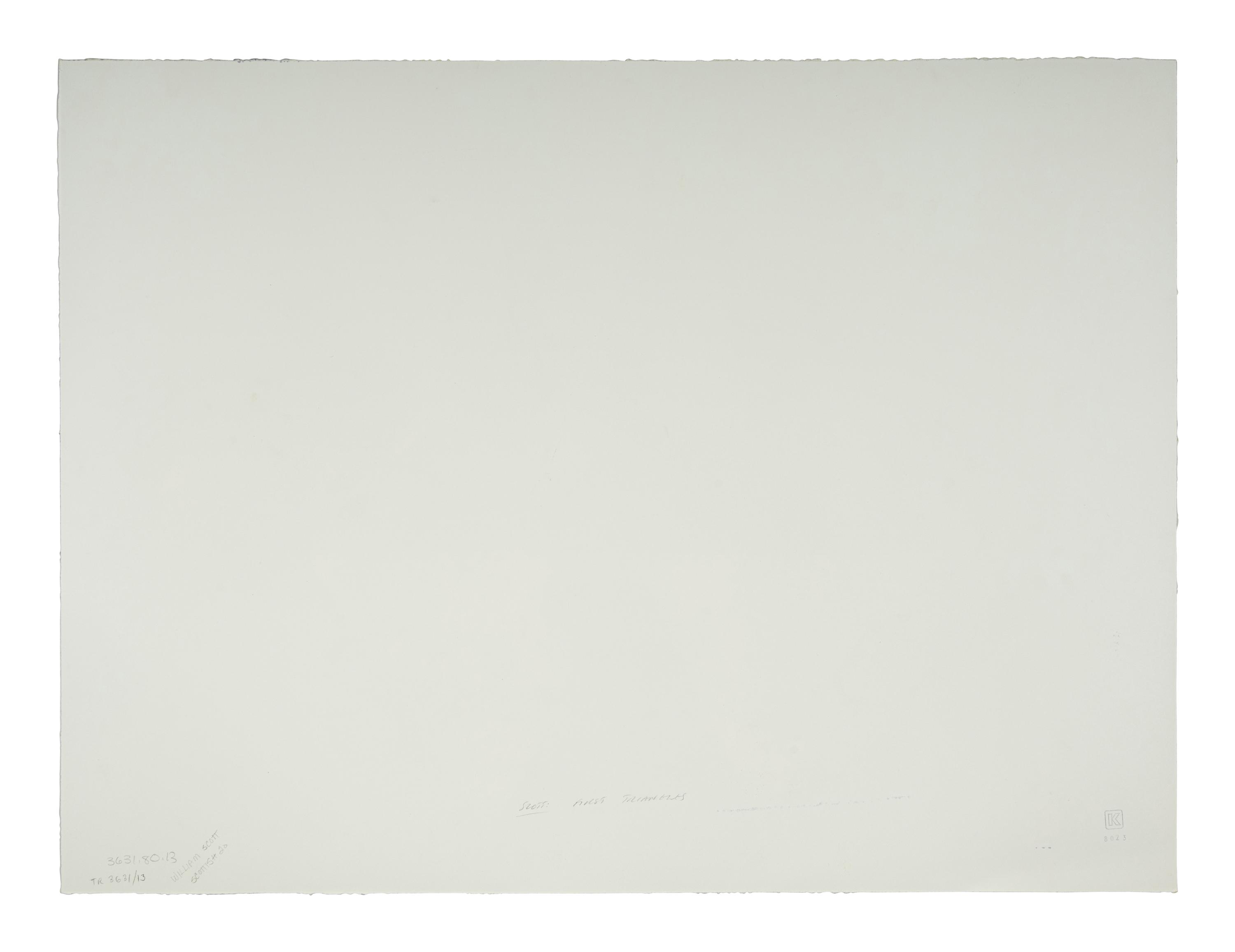 First Triangles (from A Poem for Alexander ), 1972
