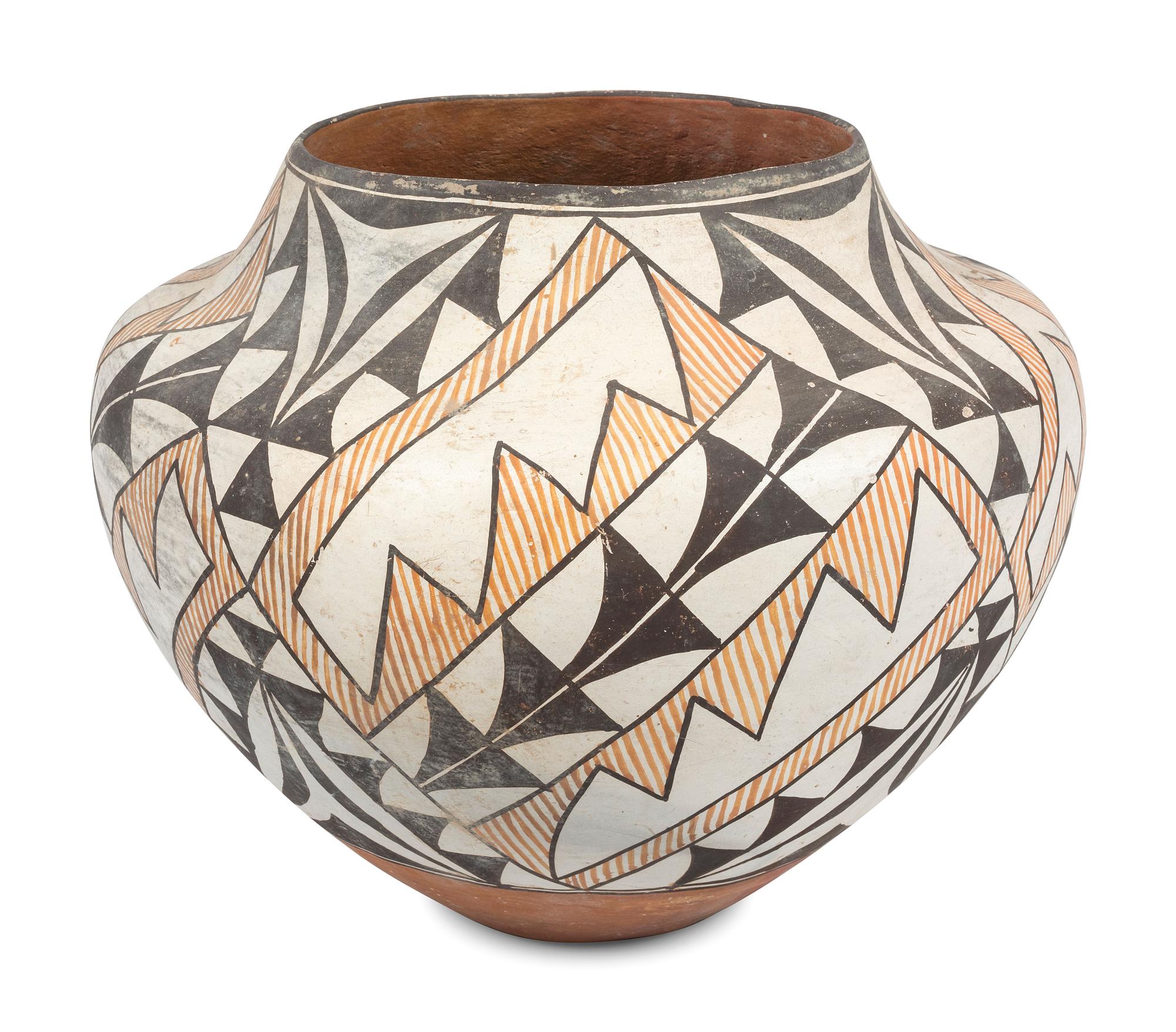 Acoma Polychrome Pottery Jar