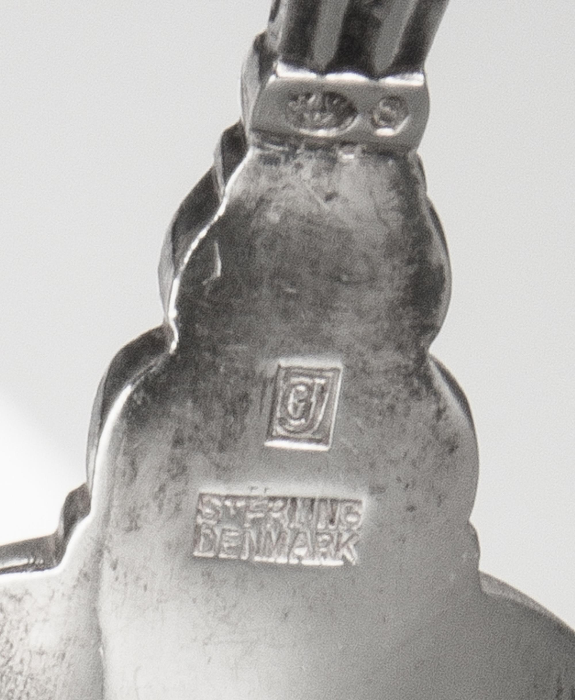 A Danish Silver Flatware Service, Georg Jensen Silversmithy, Copenhagen, Second Half 20th Century, Acorn pattern, comprising: 11 dinner