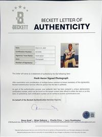 A Collection of Baseball Hall of Fame Signed Autograph Photographs Including Williams, Aaron, Mays and Koufax (Beckett Authentication Services)