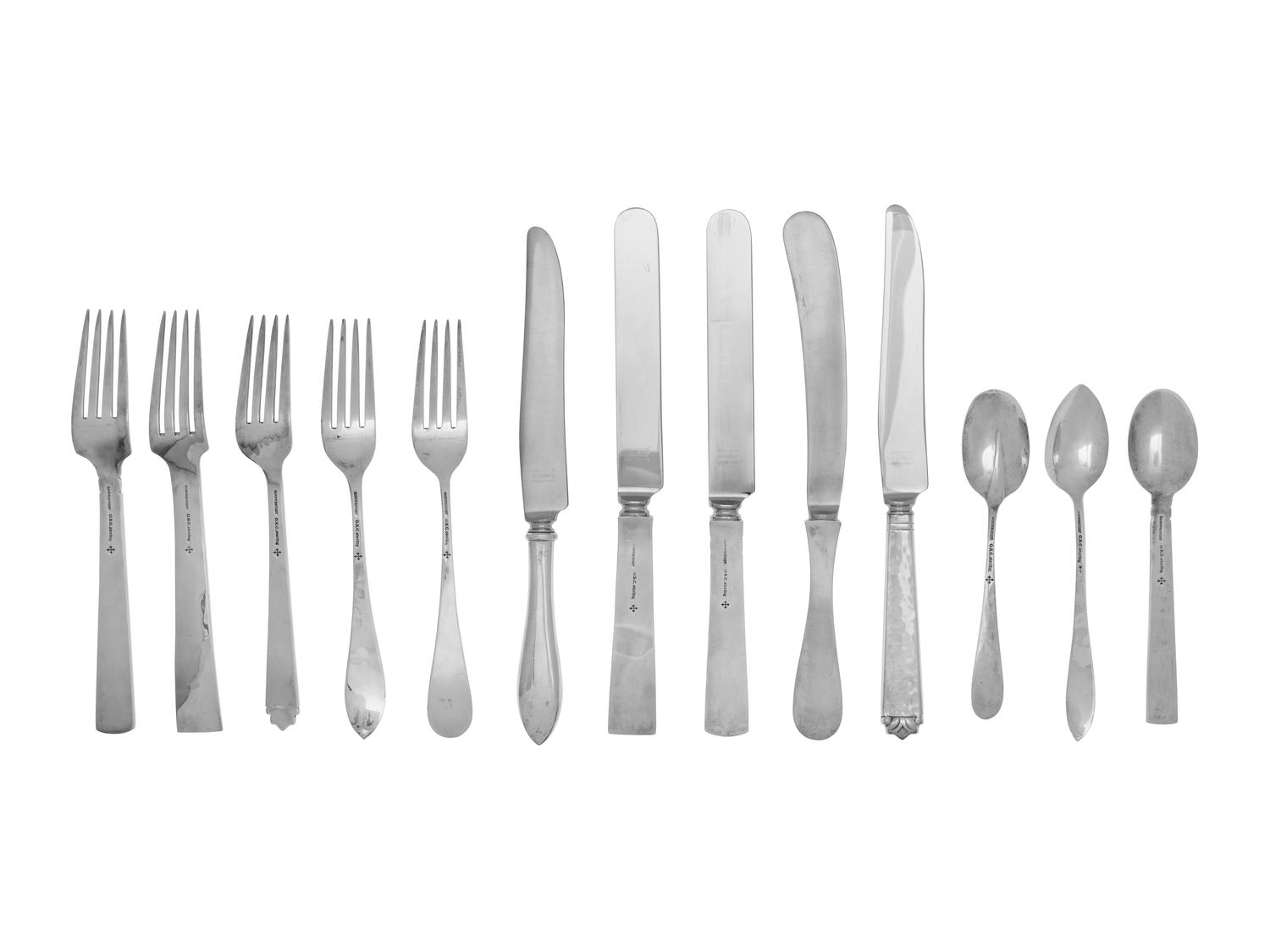 A Group of American Silver Flatware Articles