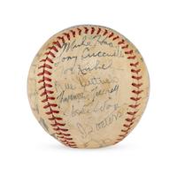 A 1943 Chicago White Sox Team Signed Autograph Baseball
