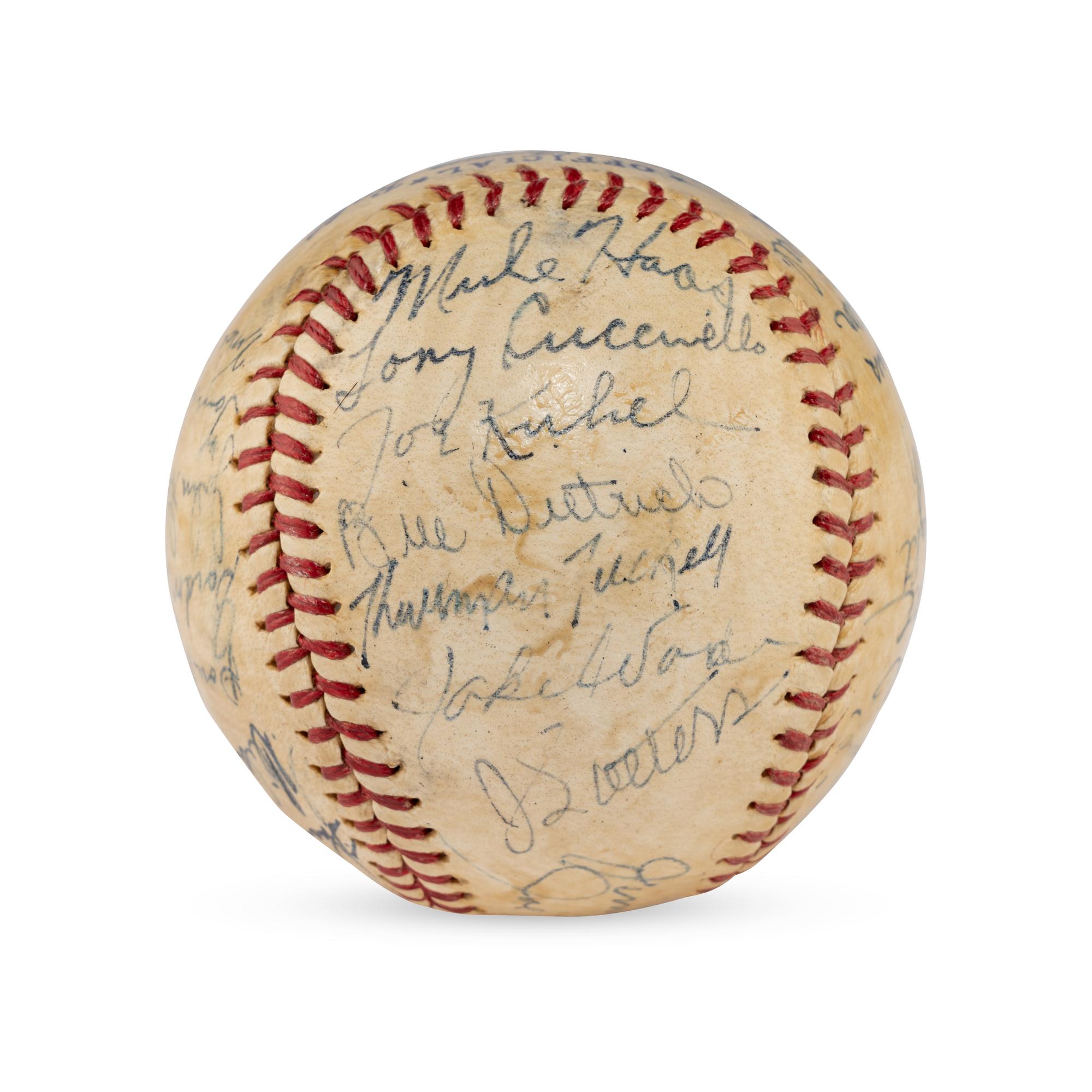 A 1943 Chicago White Sox Team Signed Autograph Baseball