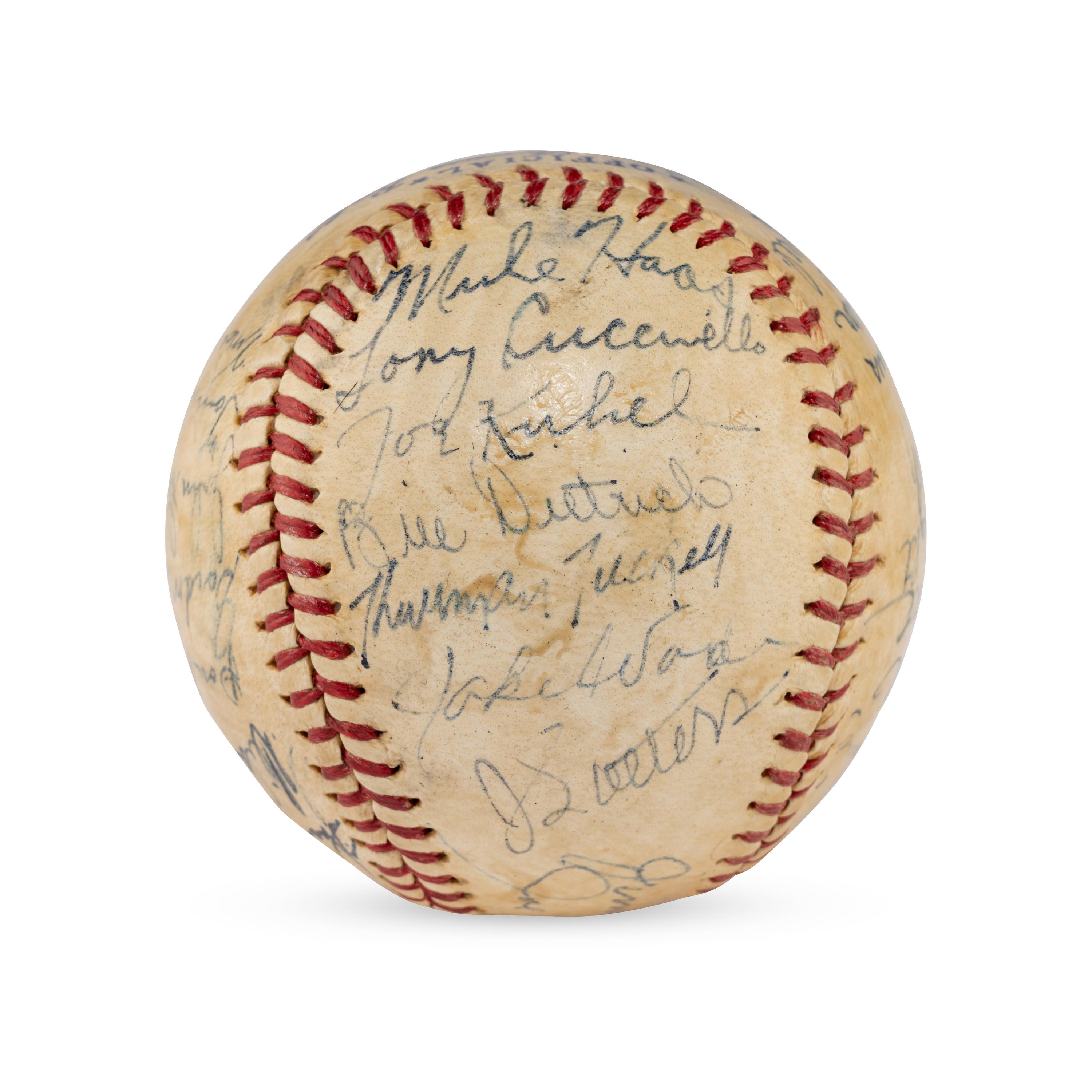 A 1943 Chicago White Sox Team Signed Autograph Baseball