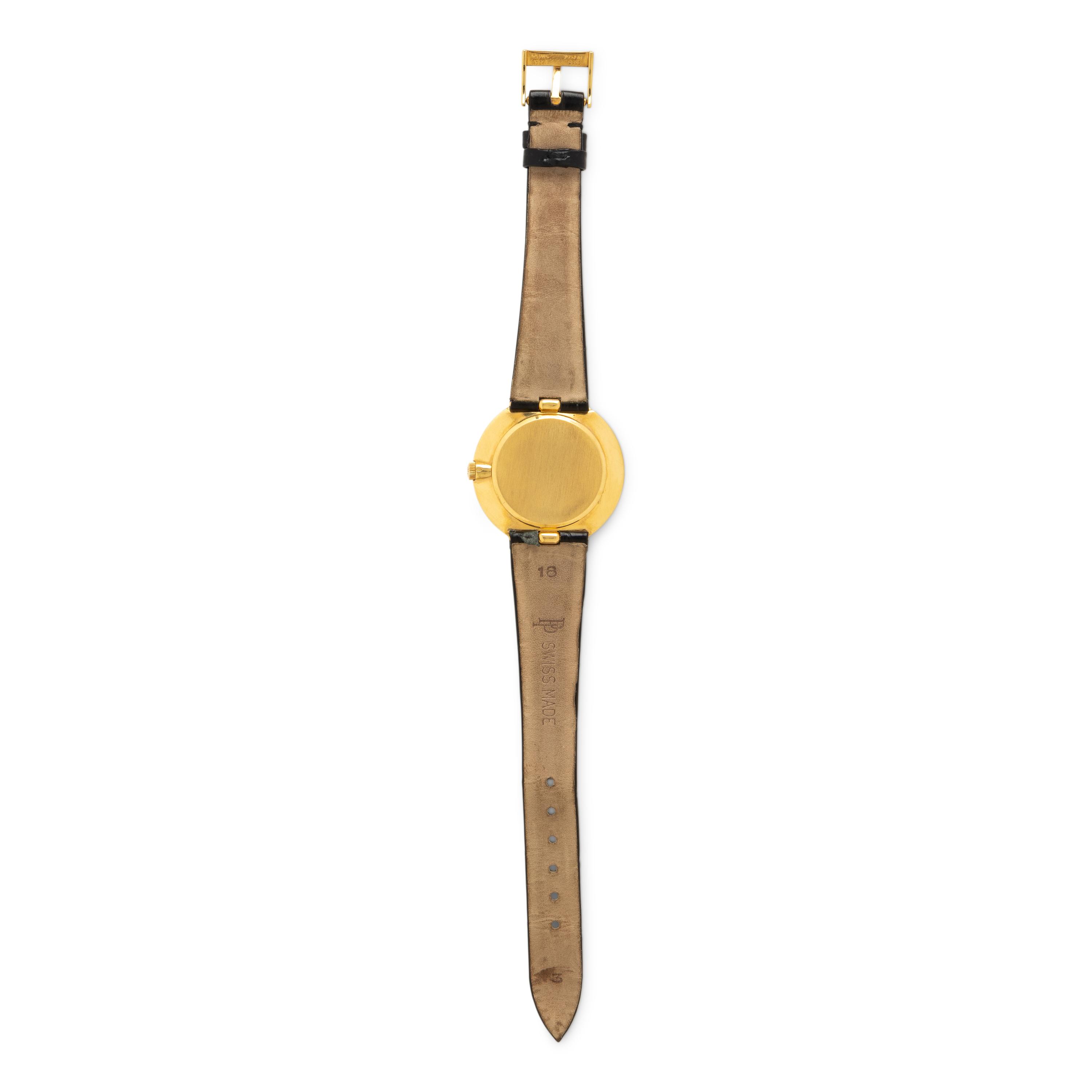 Patek Philippe, Ref. 2591, 18K Yellow Gold 'Calatrava' Watch, Retailed by and Signed Gübelin, with Pouch