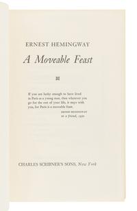 HEMINGWAY, Ernest. A group of 3 FIRST EDITIONS, comprising: