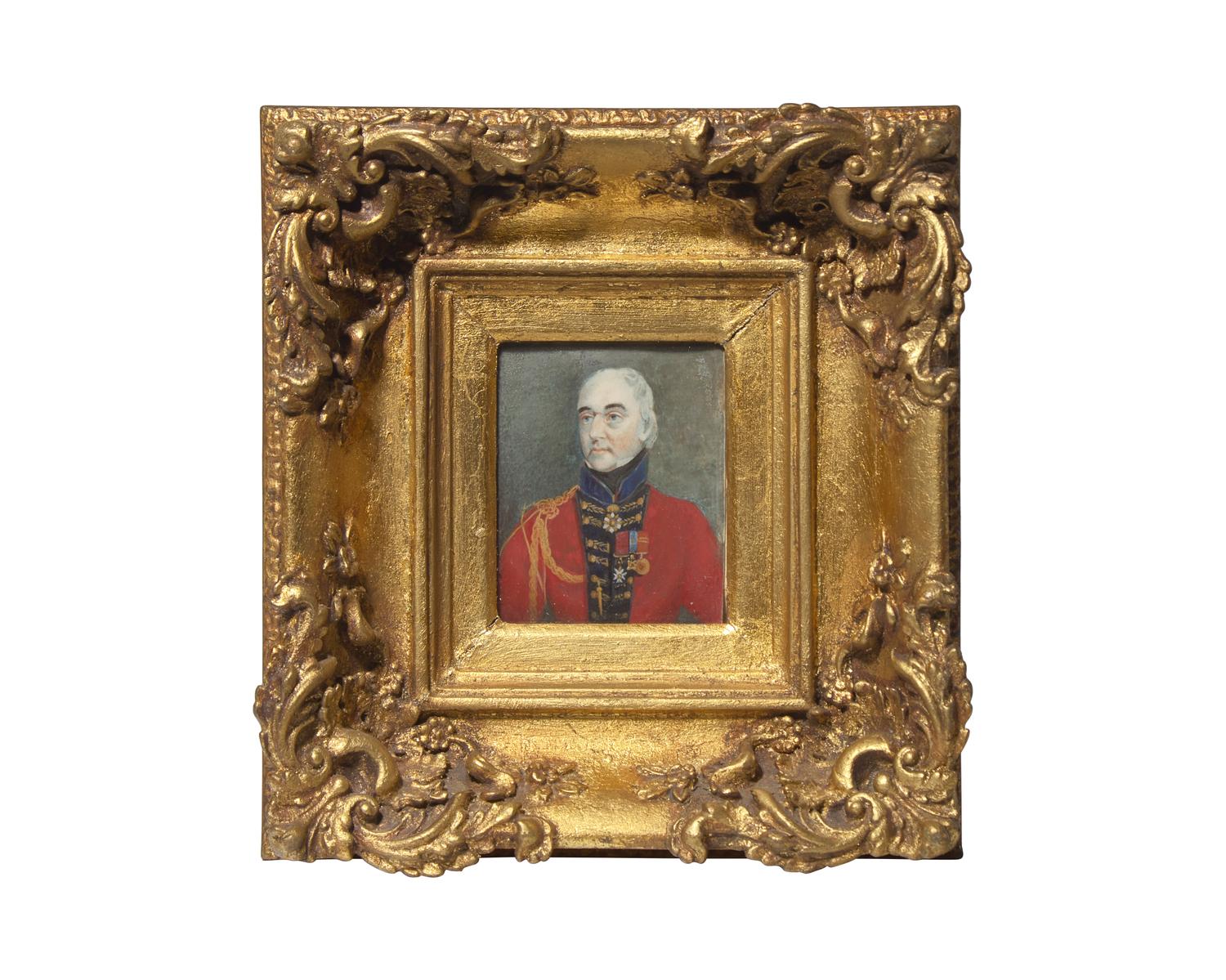 English School 19th Century, A Pair Of Portrait Miniatures: Henry P. Steele, Lieutenant R.N., And Margaret Stenhouse