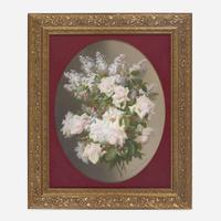 Raoul M. De Longpre (French, 1843-1911) Untitled (Floral Still Life)