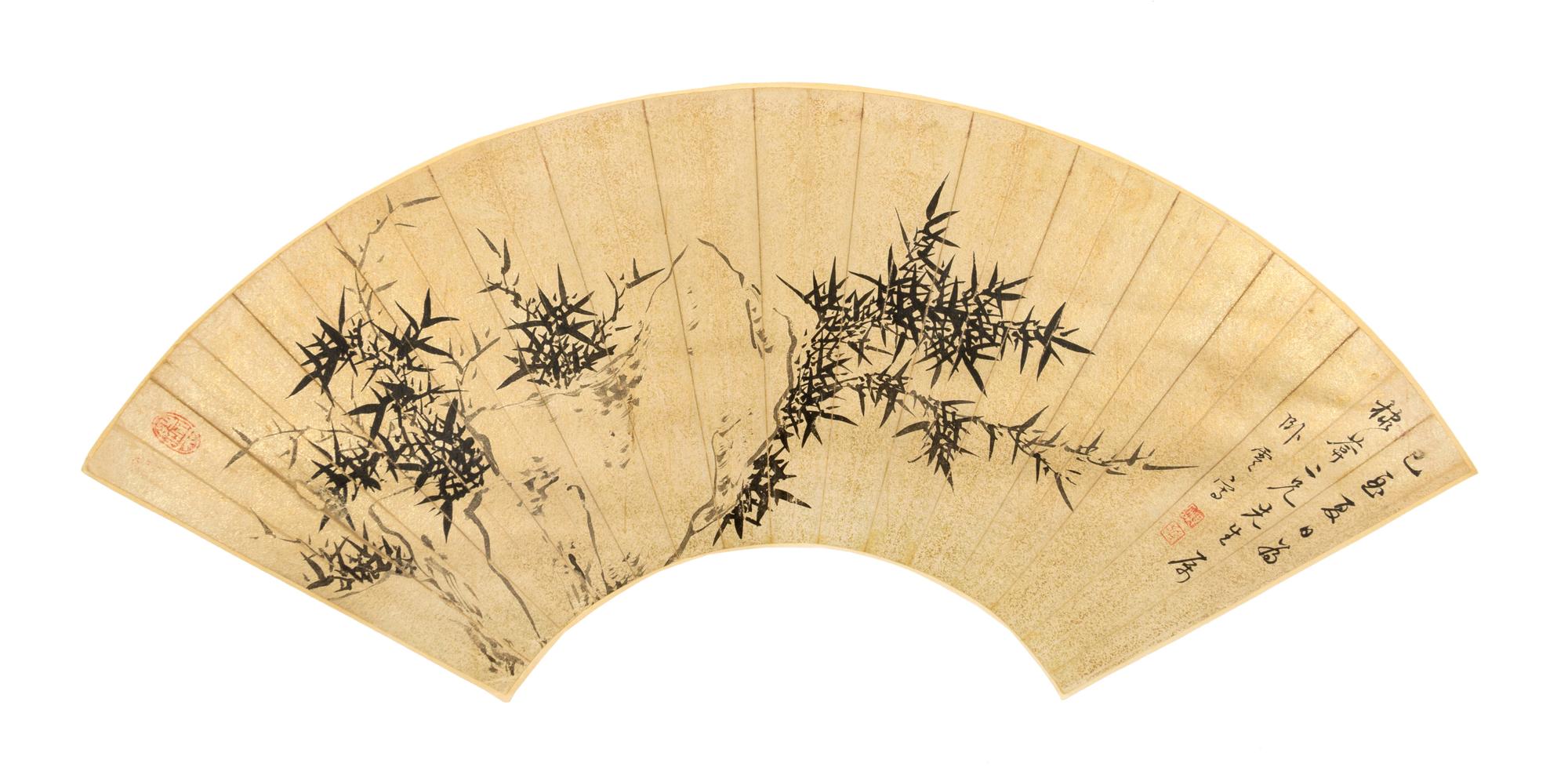 Anonymous, (POSSIBLY QING DYNASTY), Bamboo over Exotic Rocks