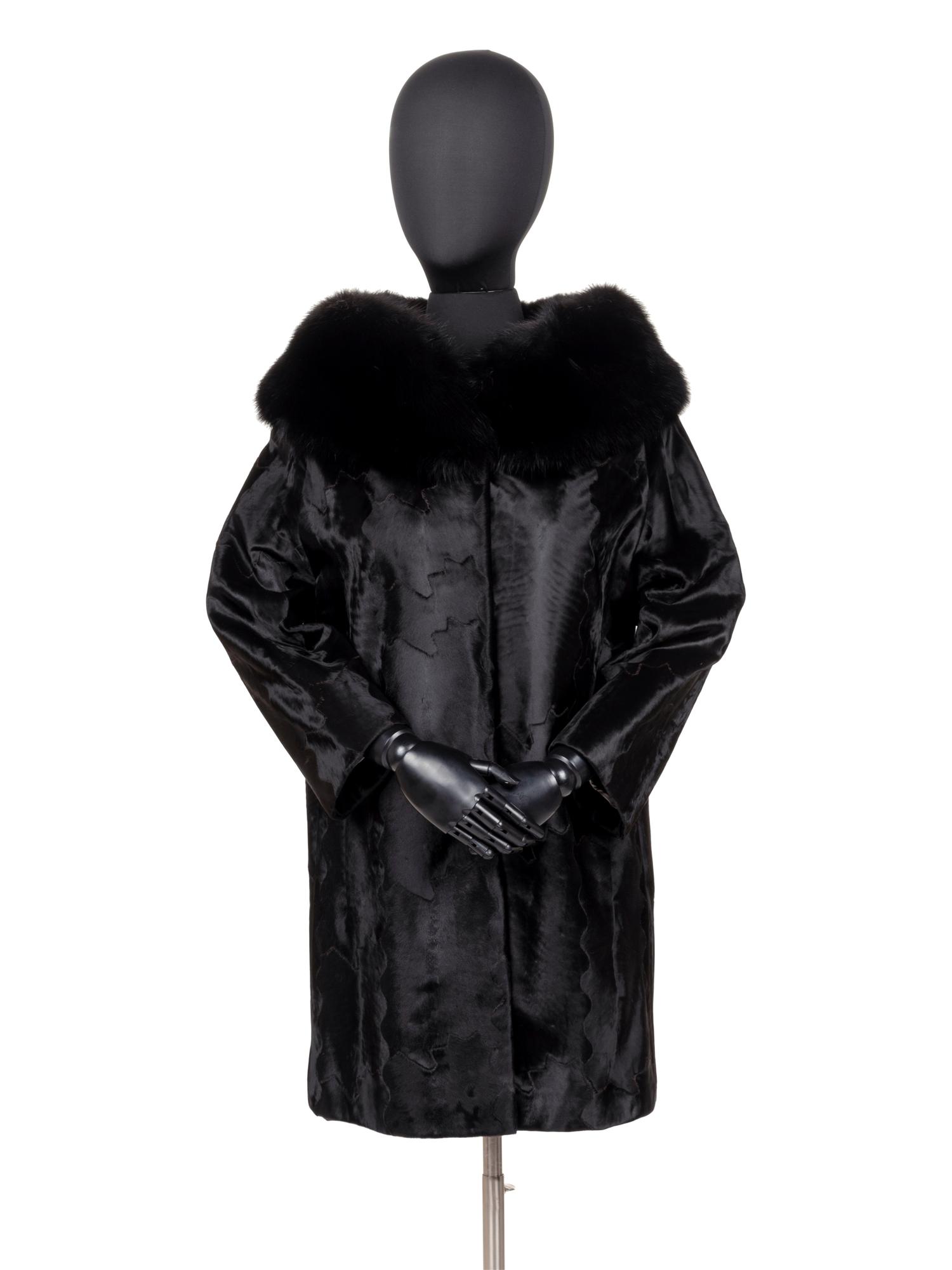 J. Mendel Sheered Lambskin and Fox Fur Coat