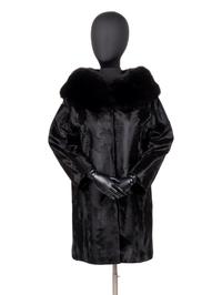 J. Mendel Sheered Lambskin and Fox Fur Coat