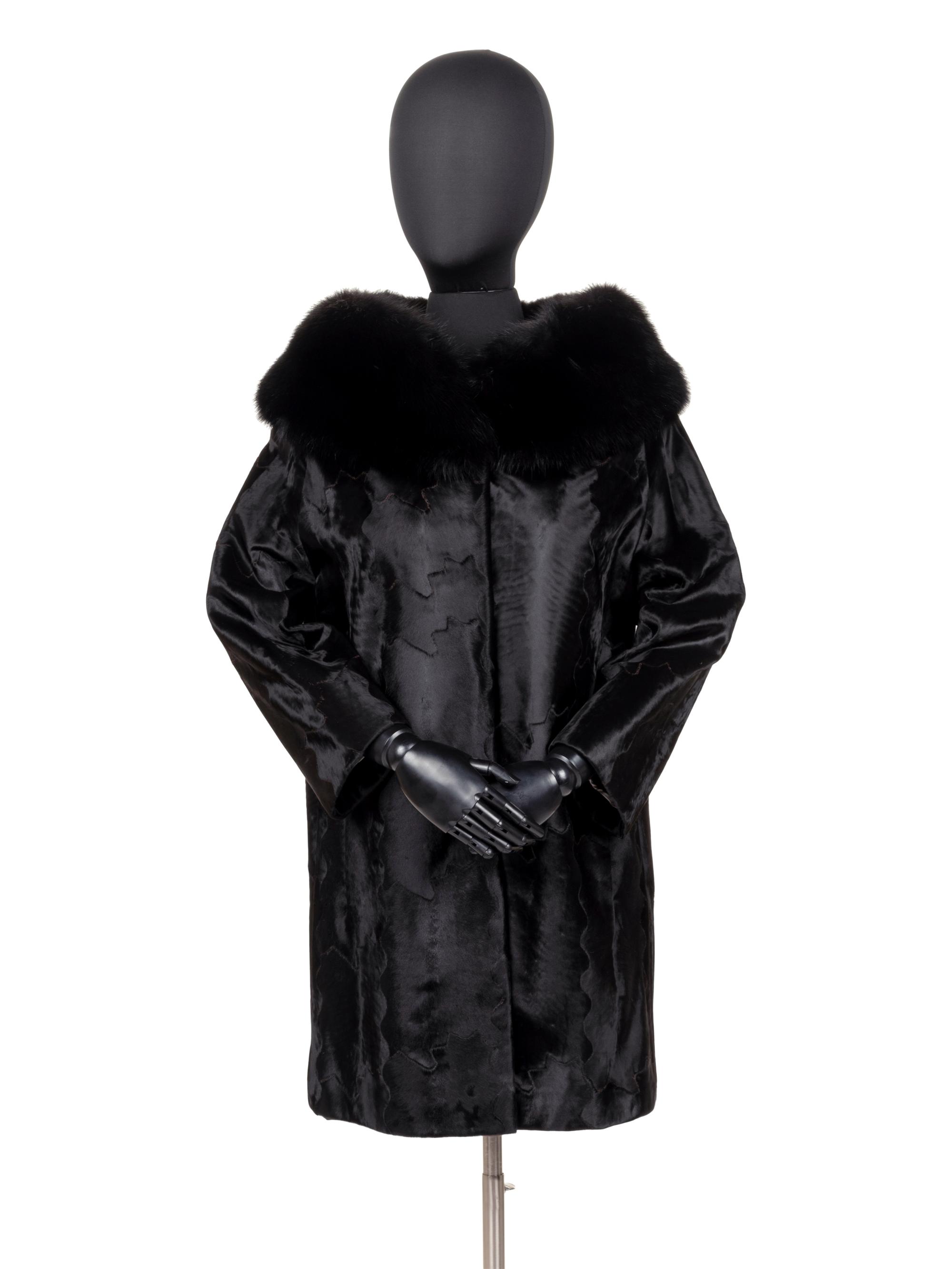 J. Mendel Sheered Lambskin and Fox Fur Coat