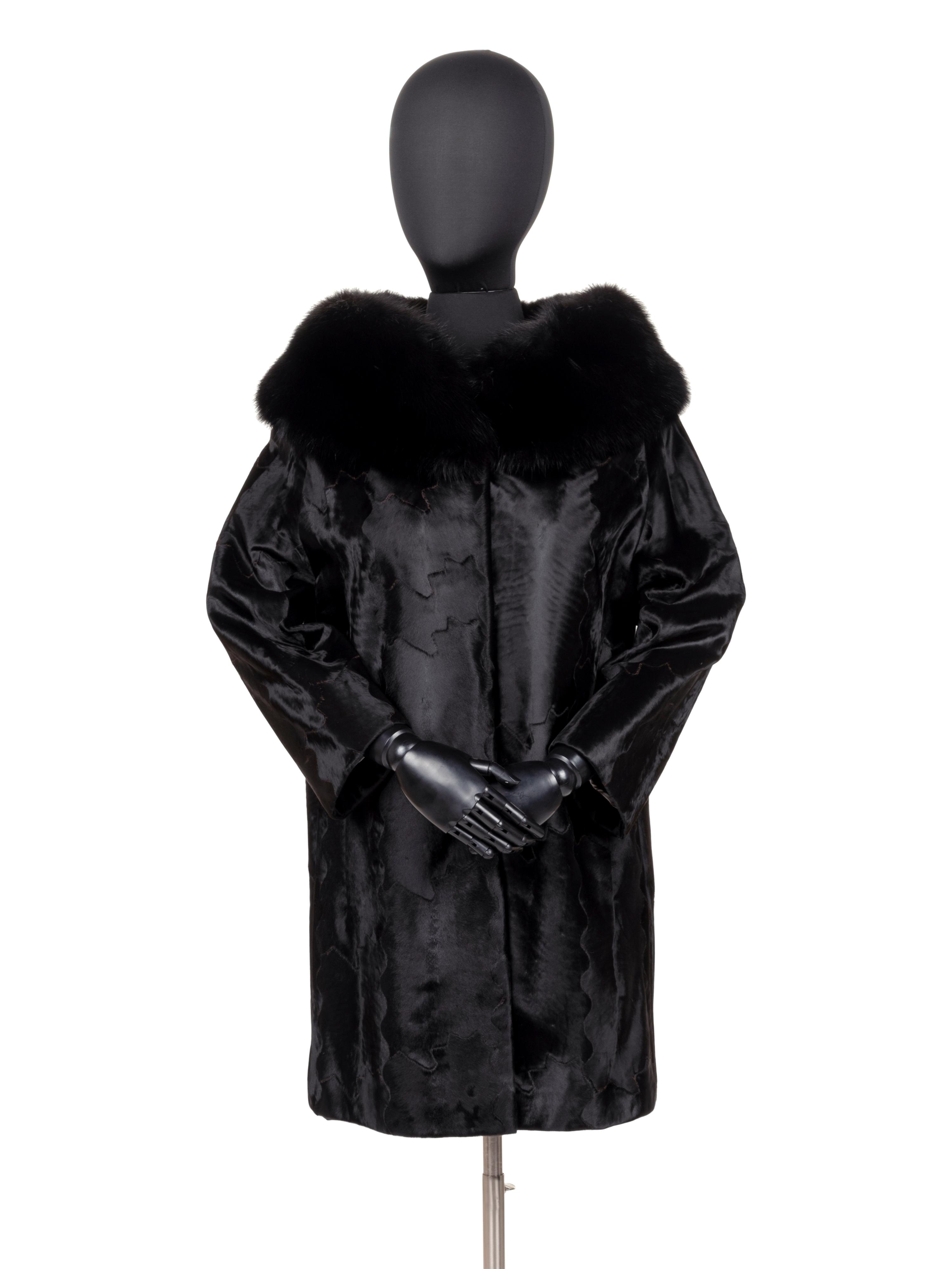 J. Mendel Sheered Lambskin and Fox Fur Coat