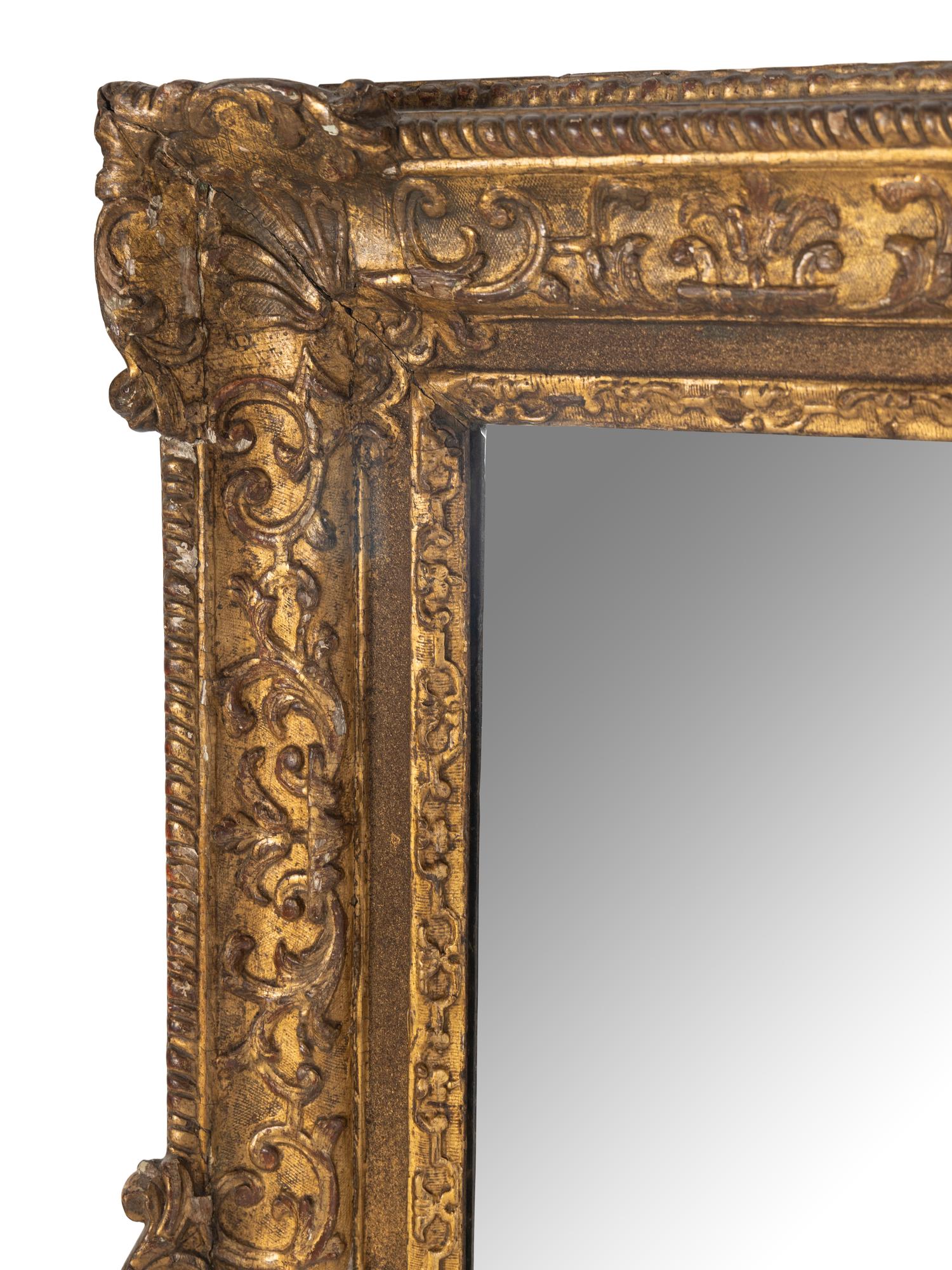 A Continental Giltwood Mirror
