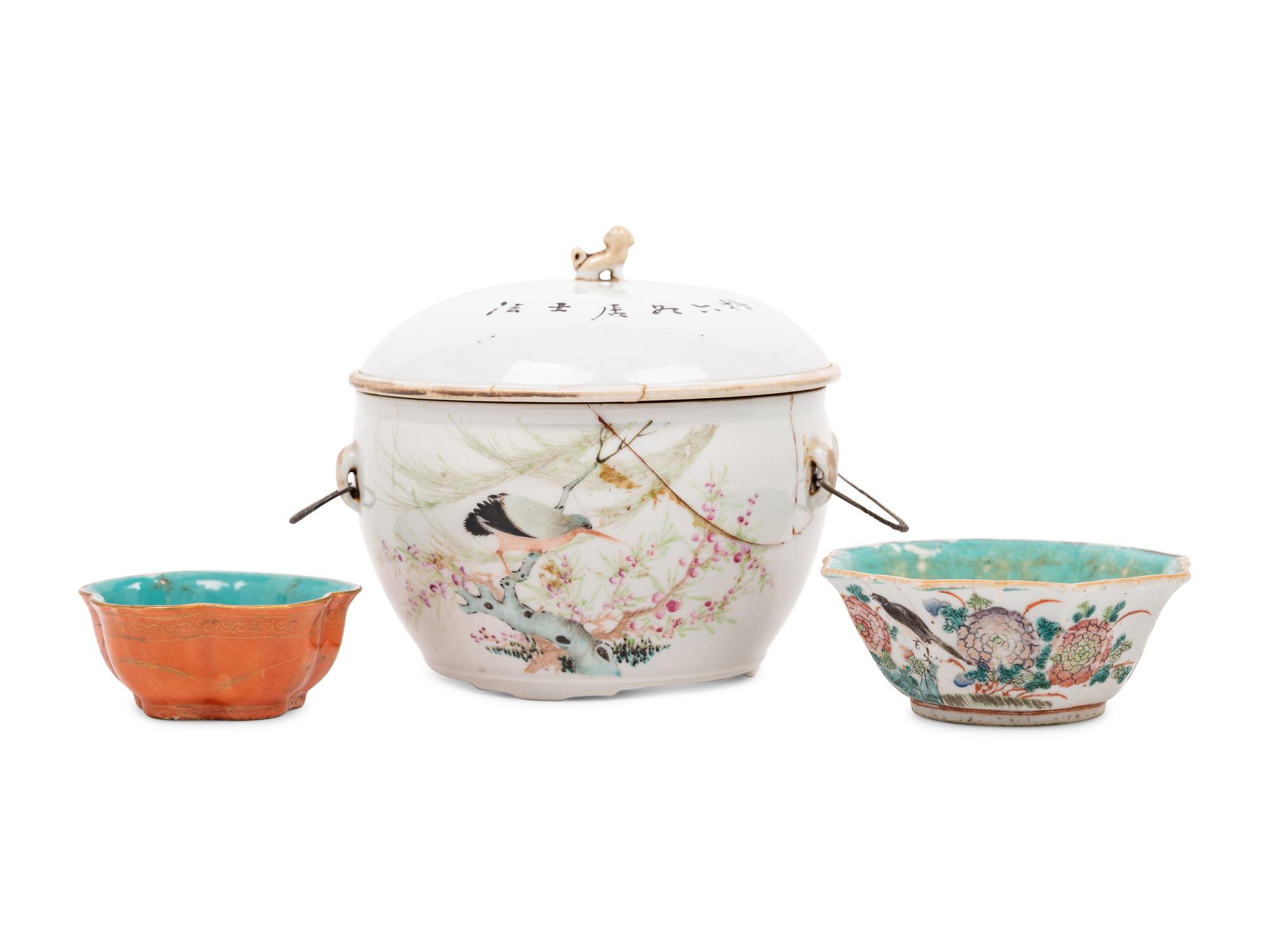 Three Chinese Porcelain Articles