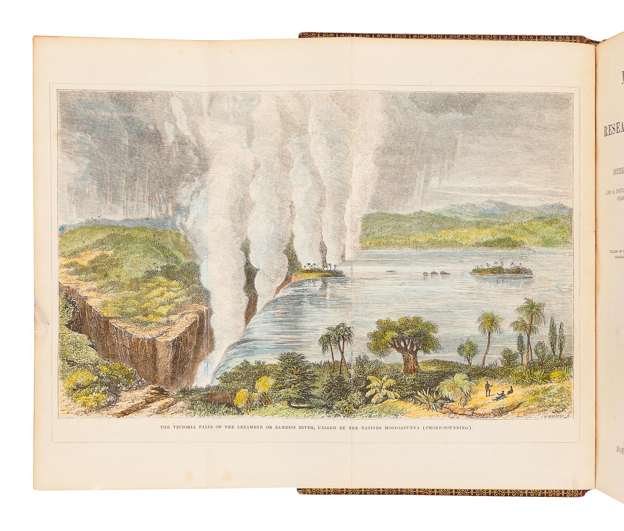LIVINGSTONE, David (1813-1873). Missionary Travels and Researches in South Africa . London: John Murray, 1857.