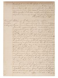 [SLAVERY & ABOLITION]. Manuscript court document related to the sale of an enslaved woman named "Frances," Fayette County, TX, 1857.