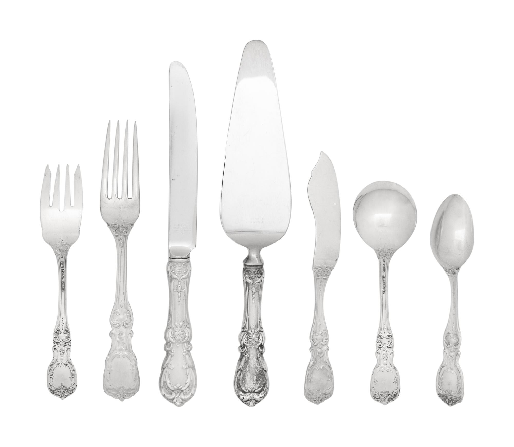 An American Silver Flatware Service