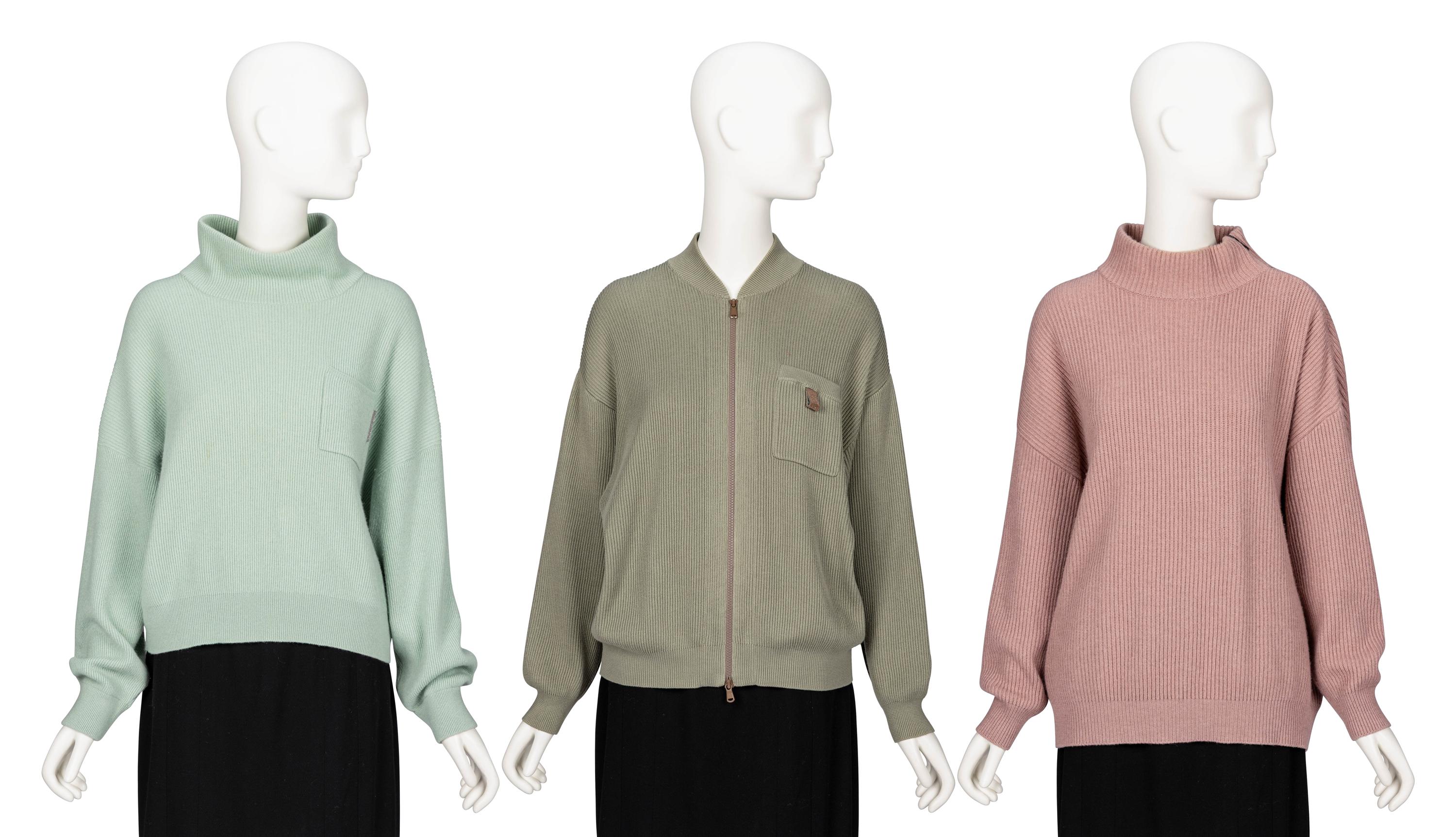 Brunello Cucinelli, Three Knit Tops