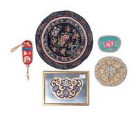 Five Chinese Embroidered Silk Articles