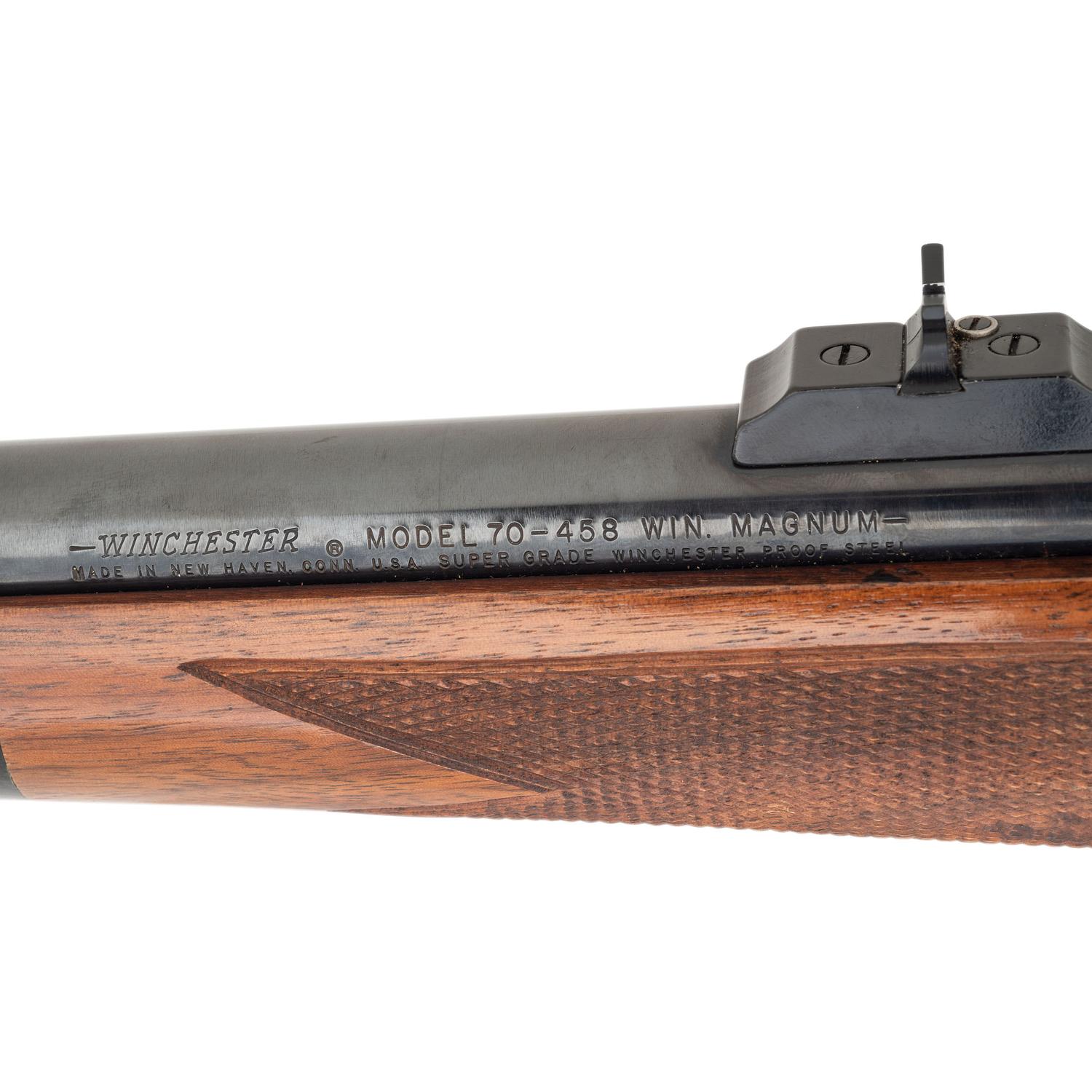 * Winchester Model 70 in .458 Winchester Magnum with Scope