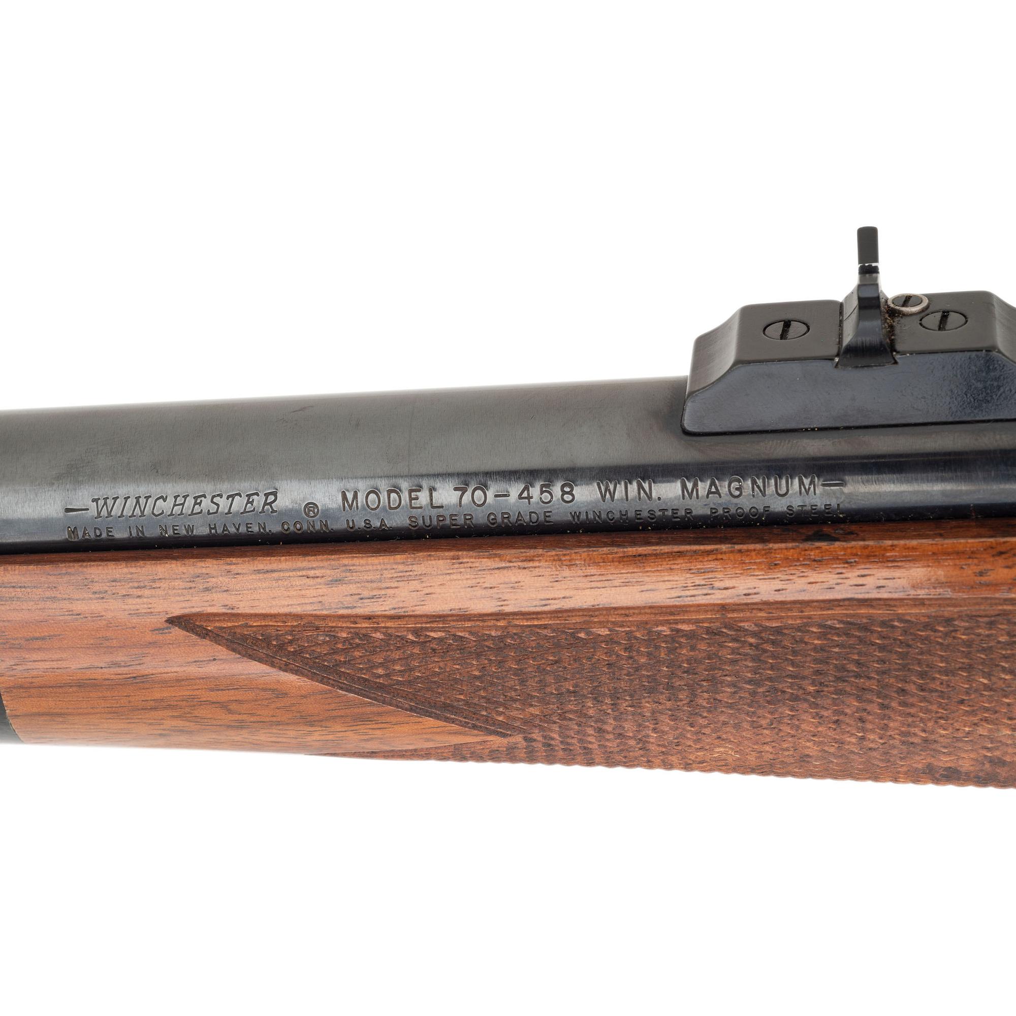 * Winchester Model 70 in .458 Winchester Magnum with Scope